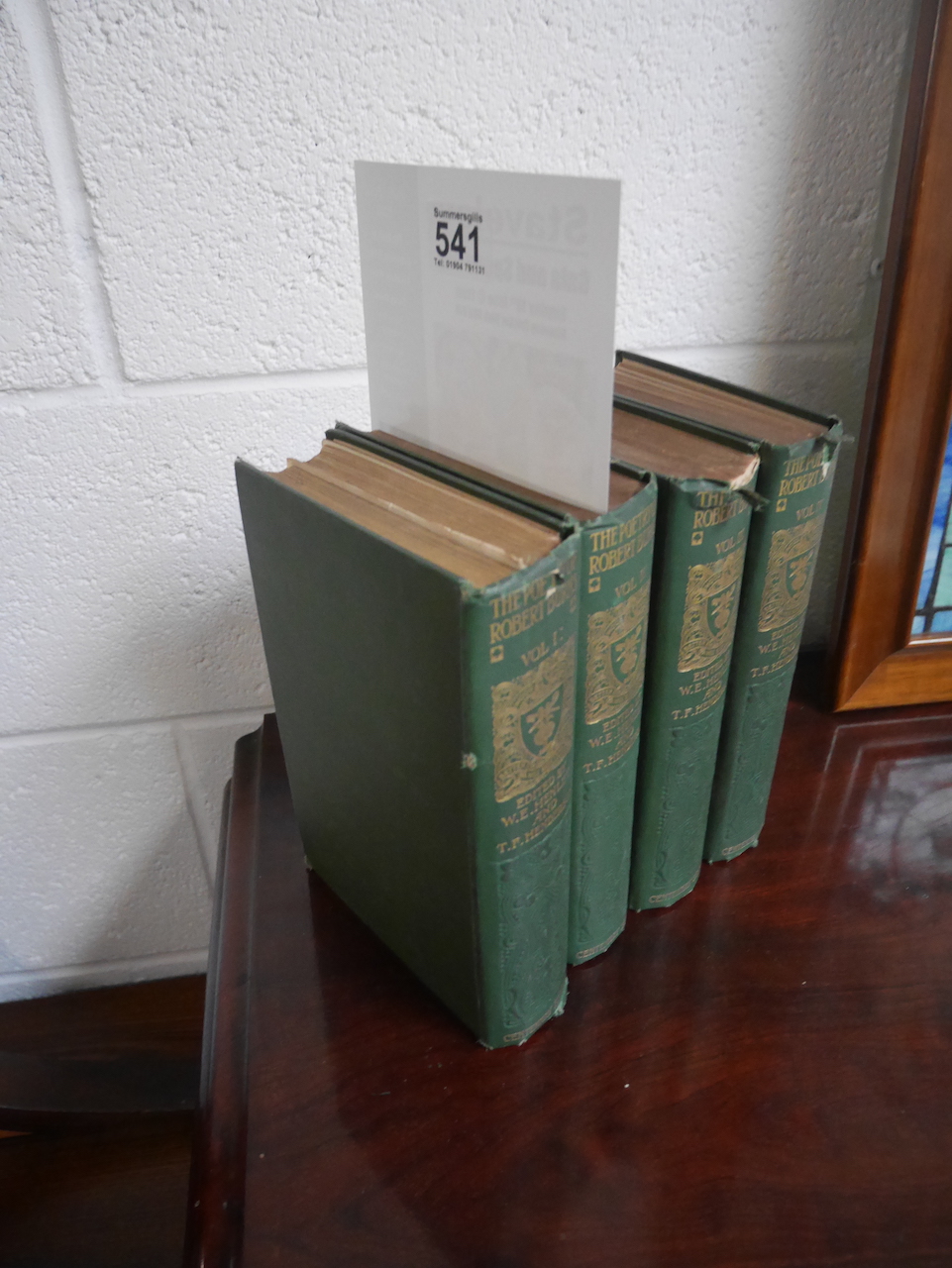 4 Robert Burns books Vols 1 - 4