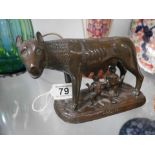 Bronze "Roma" dog figure