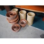 Chimney pots and terracotta planters
