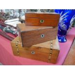 Set of 3 wooden jewellery boxes