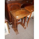 Mahogany 4 piece nest of tables