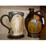 Doulton sporting jug and Micawber