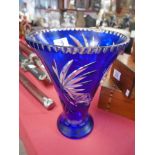 Blue glass vase (Venetian)