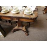 Regency rosewood games table