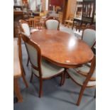 Repro. Dining table and chairs