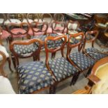 4 Victorian mahogany dining chairs