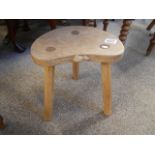 Mouseman calf stool