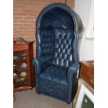 Leather porters chair