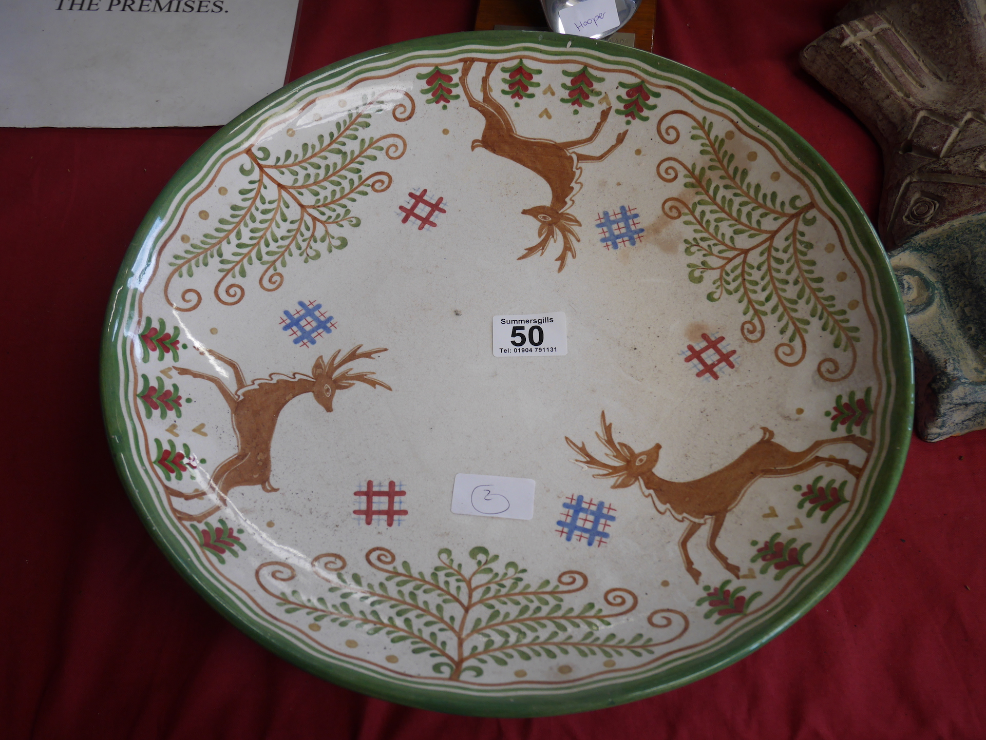 Reindeer wall plate