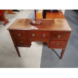 Mahogany dressing table and smokers stand