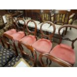 3 + 2 Victorian dining chairs