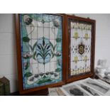 2 leaded light panels