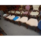6 Victorian dining chairs