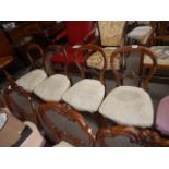 Set of 4 Victorian dining chairs
