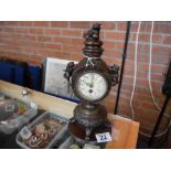 Bronze style pedestal clock