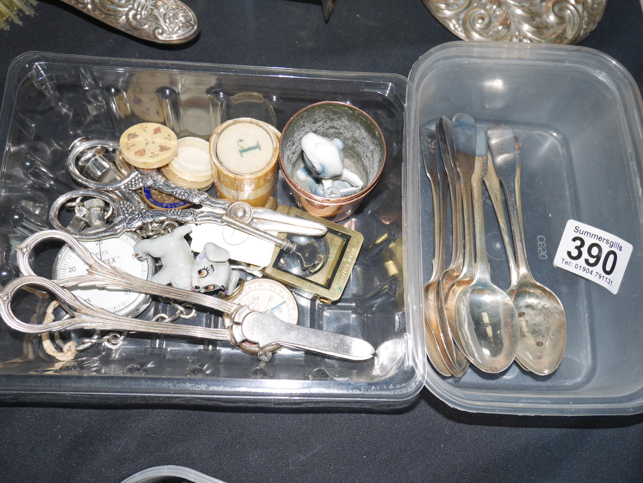 Misc. silver and plated items