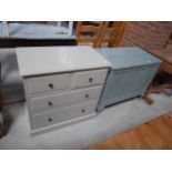 Painted chest and blanket chest