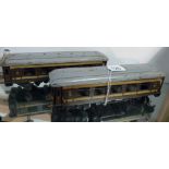 Pair of Tin Plate Carriages 29cm