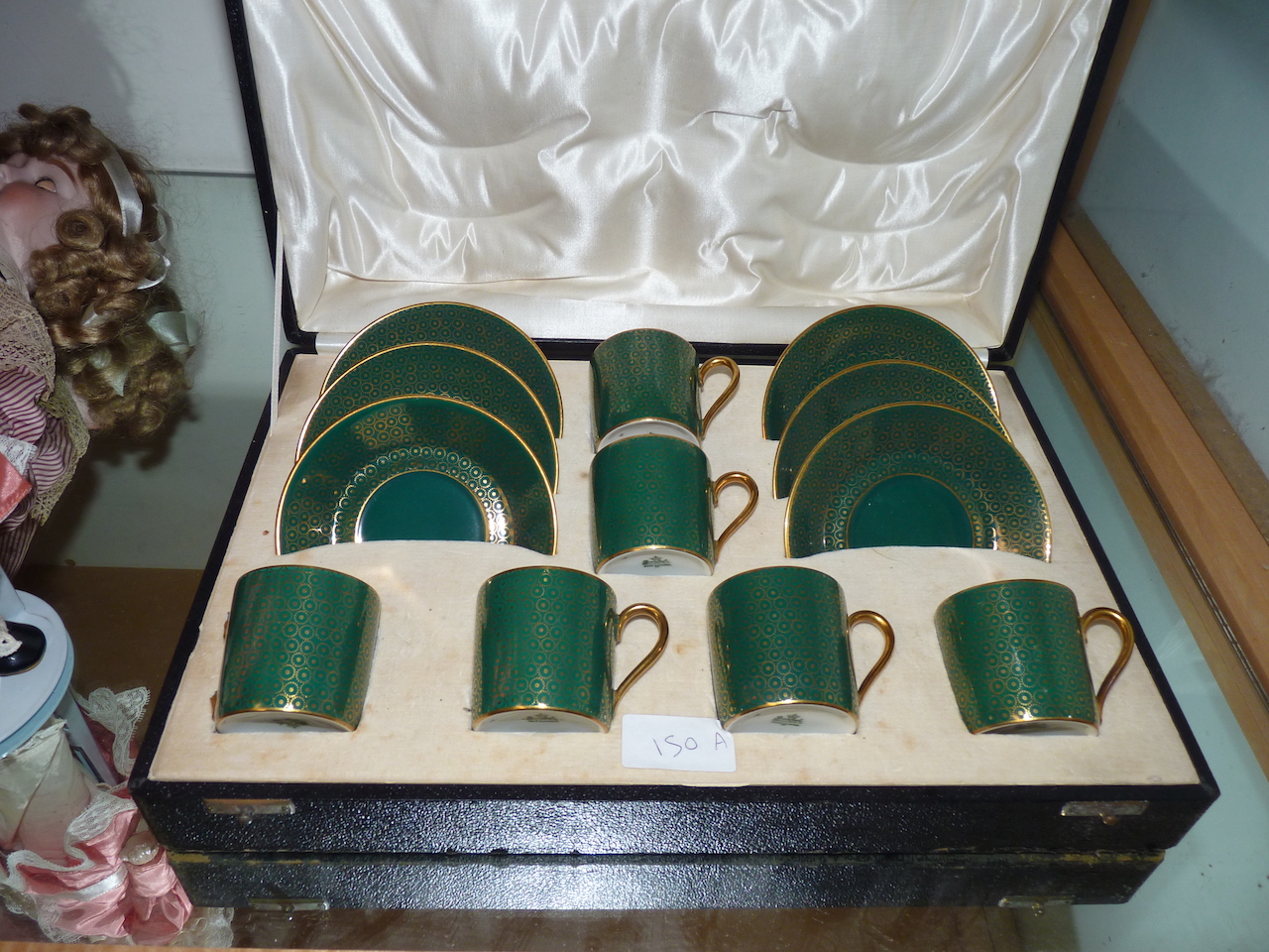 Rosenthal Green & Gold Coffee Set