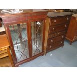 China cabinet and stag chest