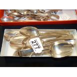 12 Silver dessert spoons (403g)