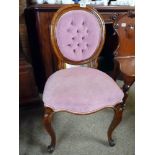 Victorian Oak nursing chair