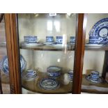 George Jones blue and white coffee set