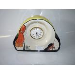 Crown Devon signed Waverley clock