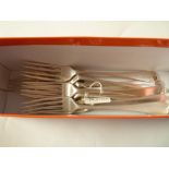 10 x London Silver forks (699g)