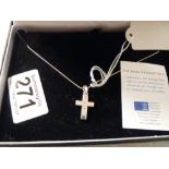 925 Silver Cross necklace and bangle