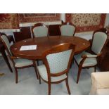 Repro. Dining table and chairs