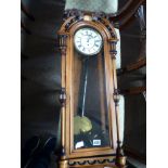 Antique Walnut Vienna Clock "Fattorini Bradford"