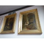 Pair of oil paintings by Ellis