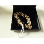 9ct gold bracelet (11g)