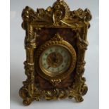 Antique Brass Mantle Clock