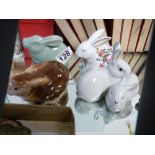 Collection of Rabbit figures inc Poole