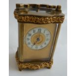 Antique brass carriage clock