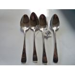 4x London Silver table spoons (217g)
