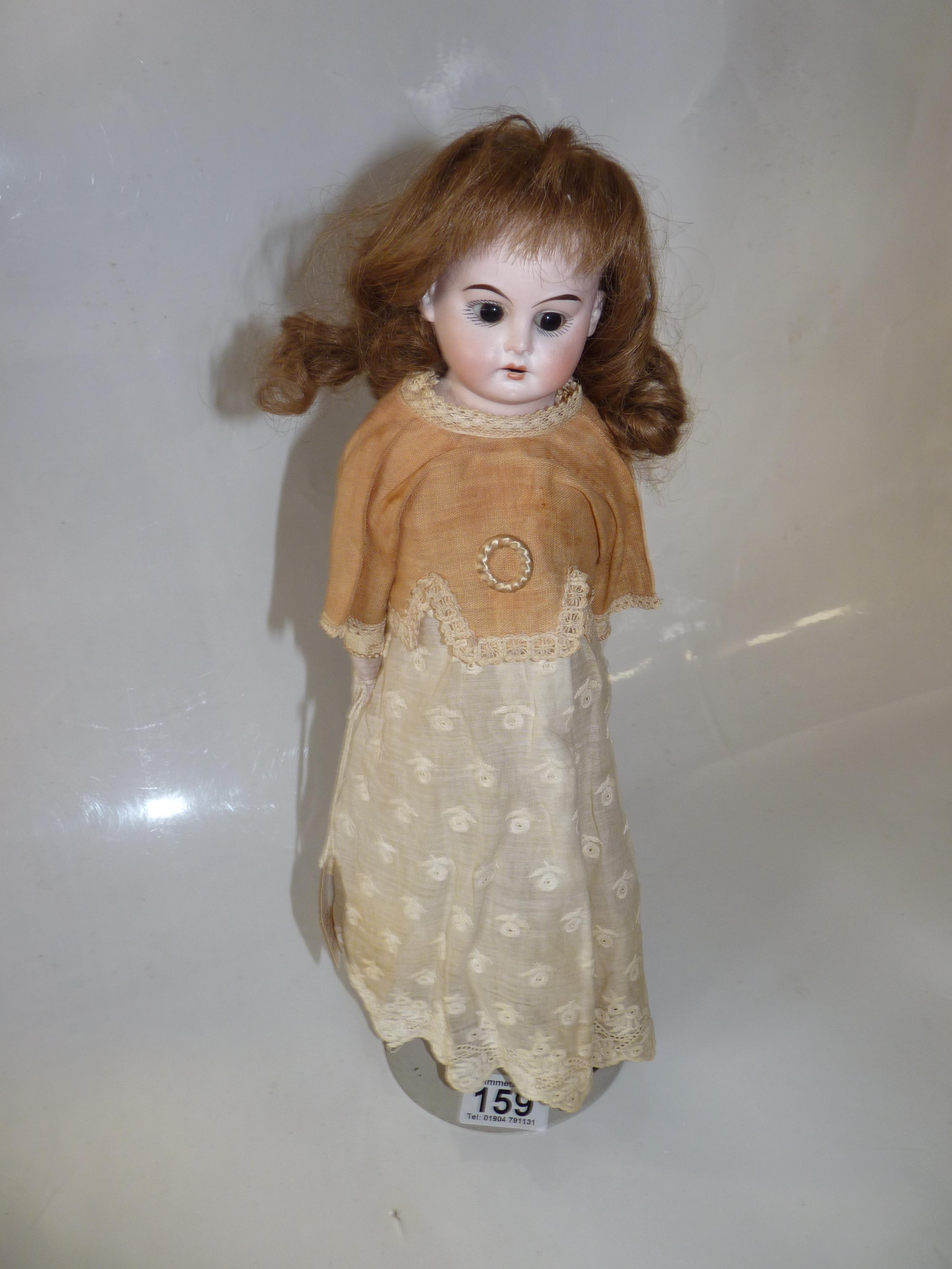 An Ernest Heubach 40cm Doll with kid body