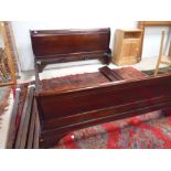 Mahogany repro. Sleigh bed (Double)