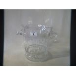 Large glass champagne bucket