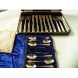 Silver cutlery in boxes