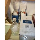 Misc inc Pair of Worcester Coddlers and Caithness scent bottle