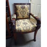 Pair of Mahogany hall chairs