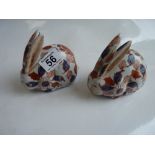 Pair of Oriental Rabbits