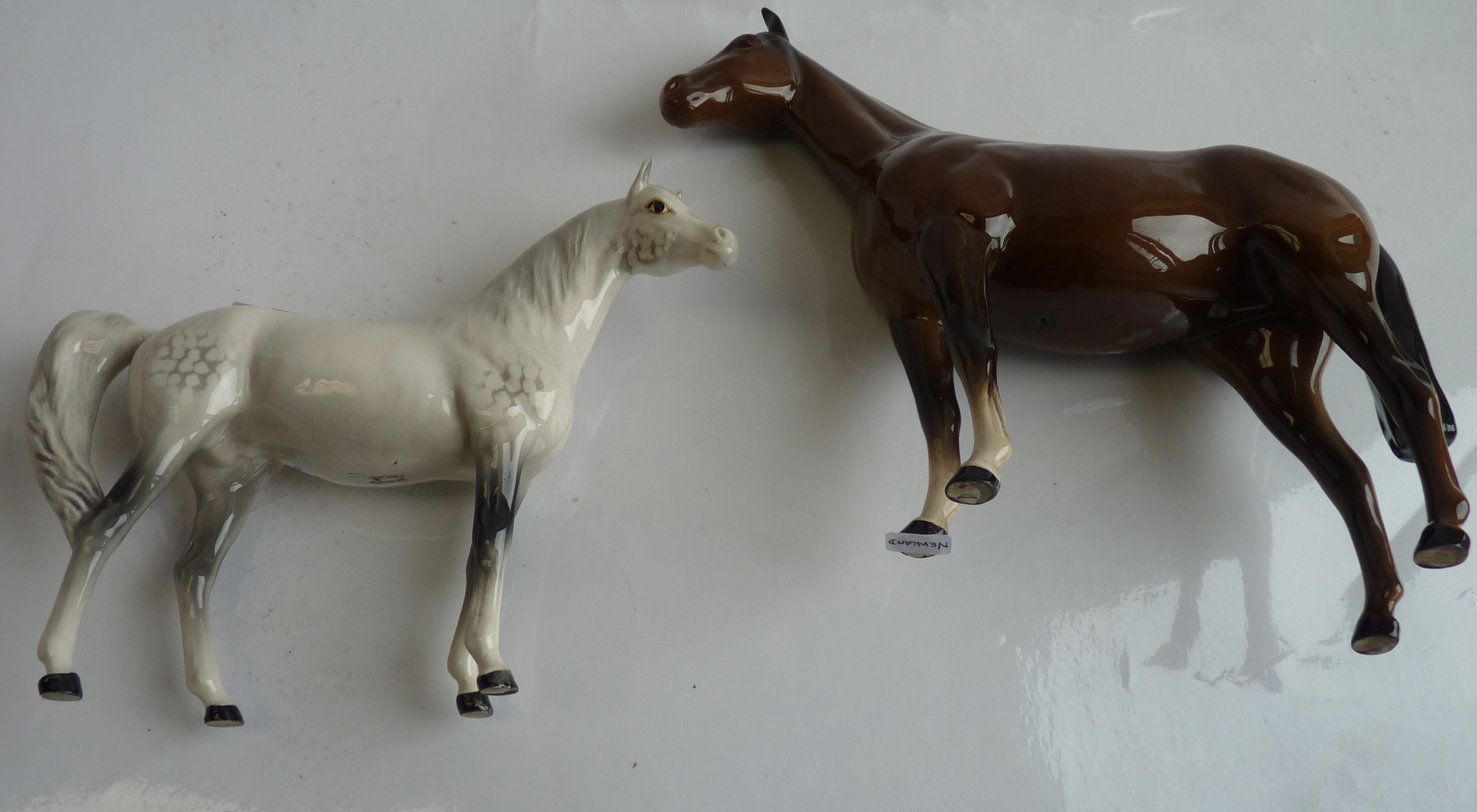 2 x Beswick horses