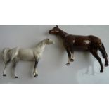 2 x Beswick horses