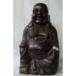 Large metal Buddha figure