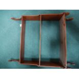 Mahogany display shelves