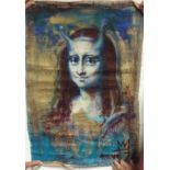 Rey Zorro 'Monadology' Mona Lisa Painting